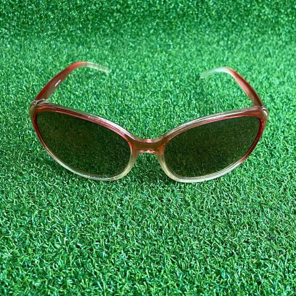 Vintage 90s Y2K Ombre Pink Hand Finished Sunglasses